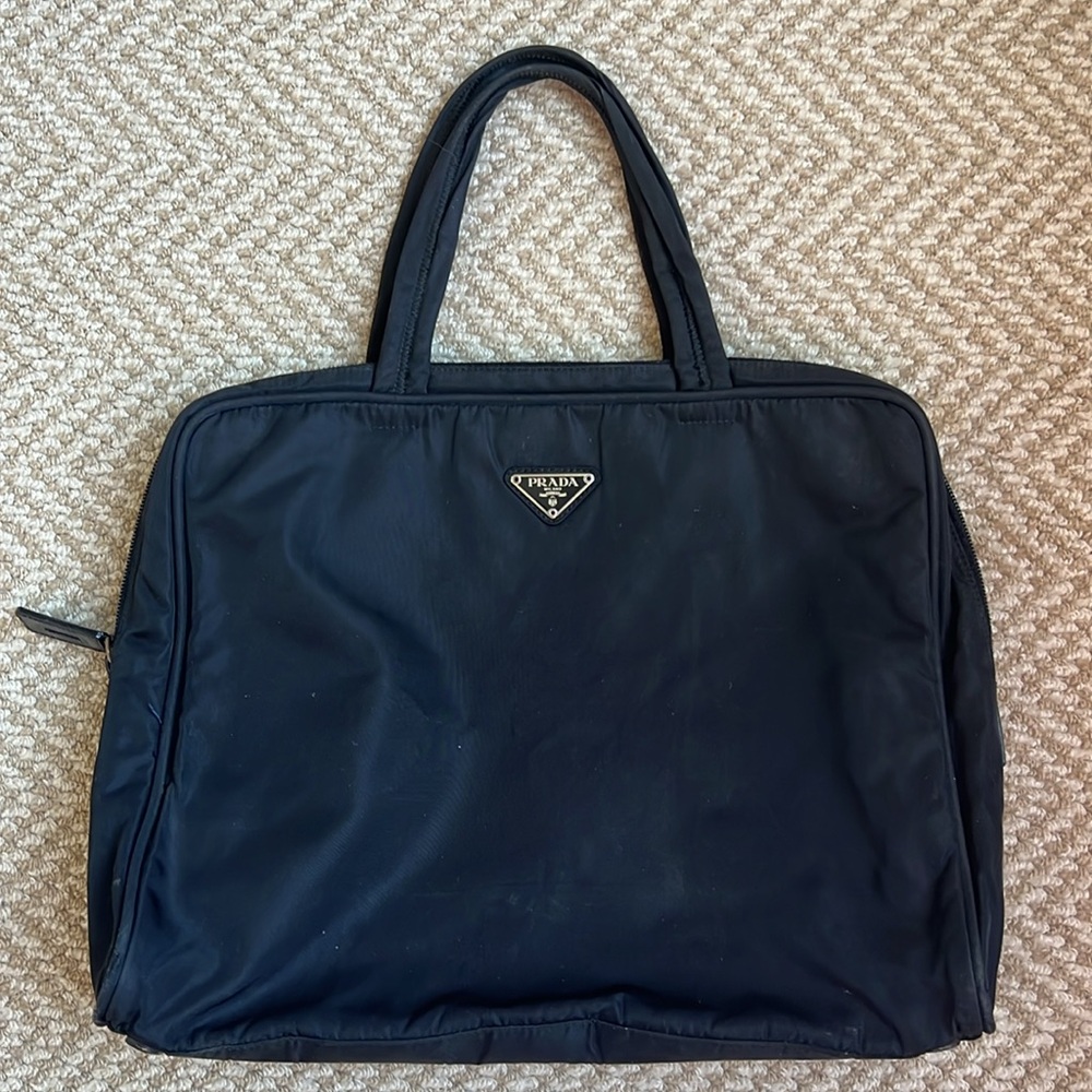 Prada nylon tote bag